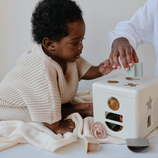 Mushie Shape Sorting Box