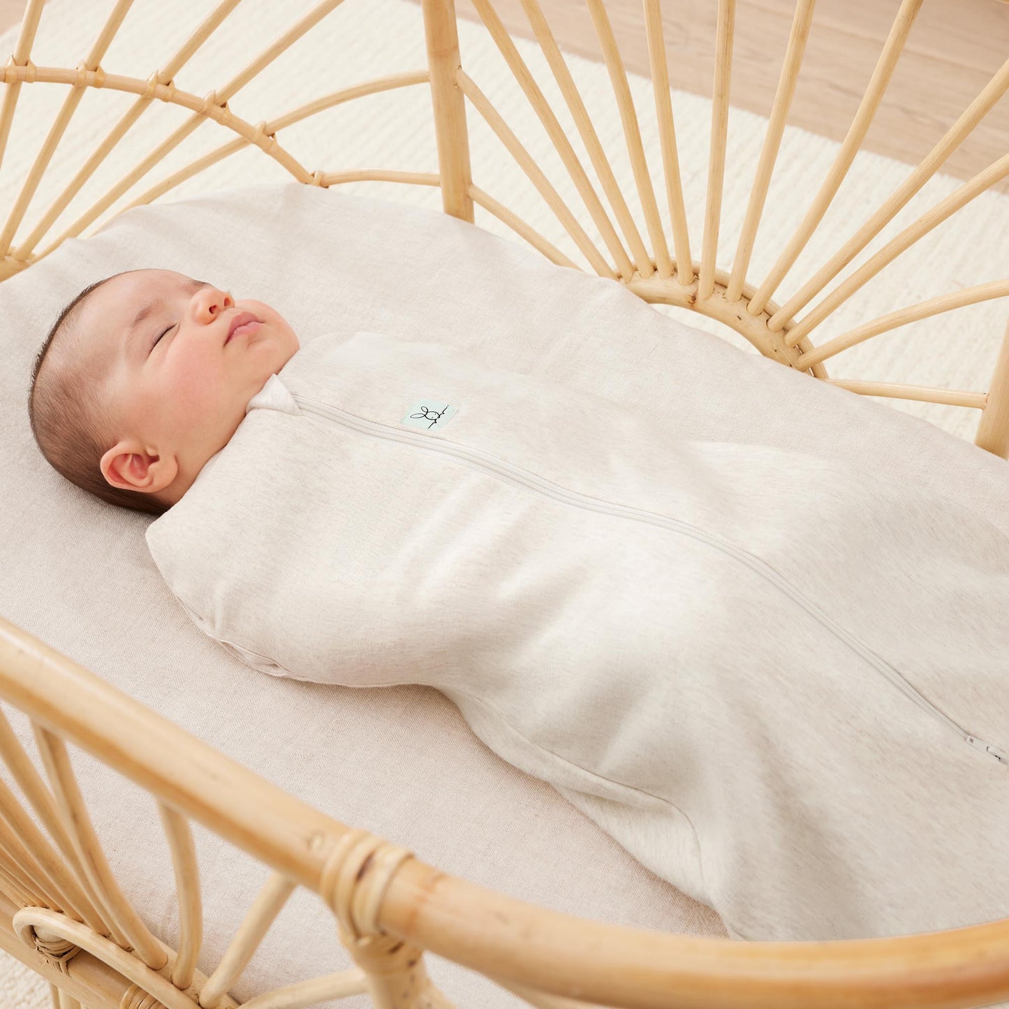 Coccon Swaddle 1.0 Tog - Oatmeal Marle