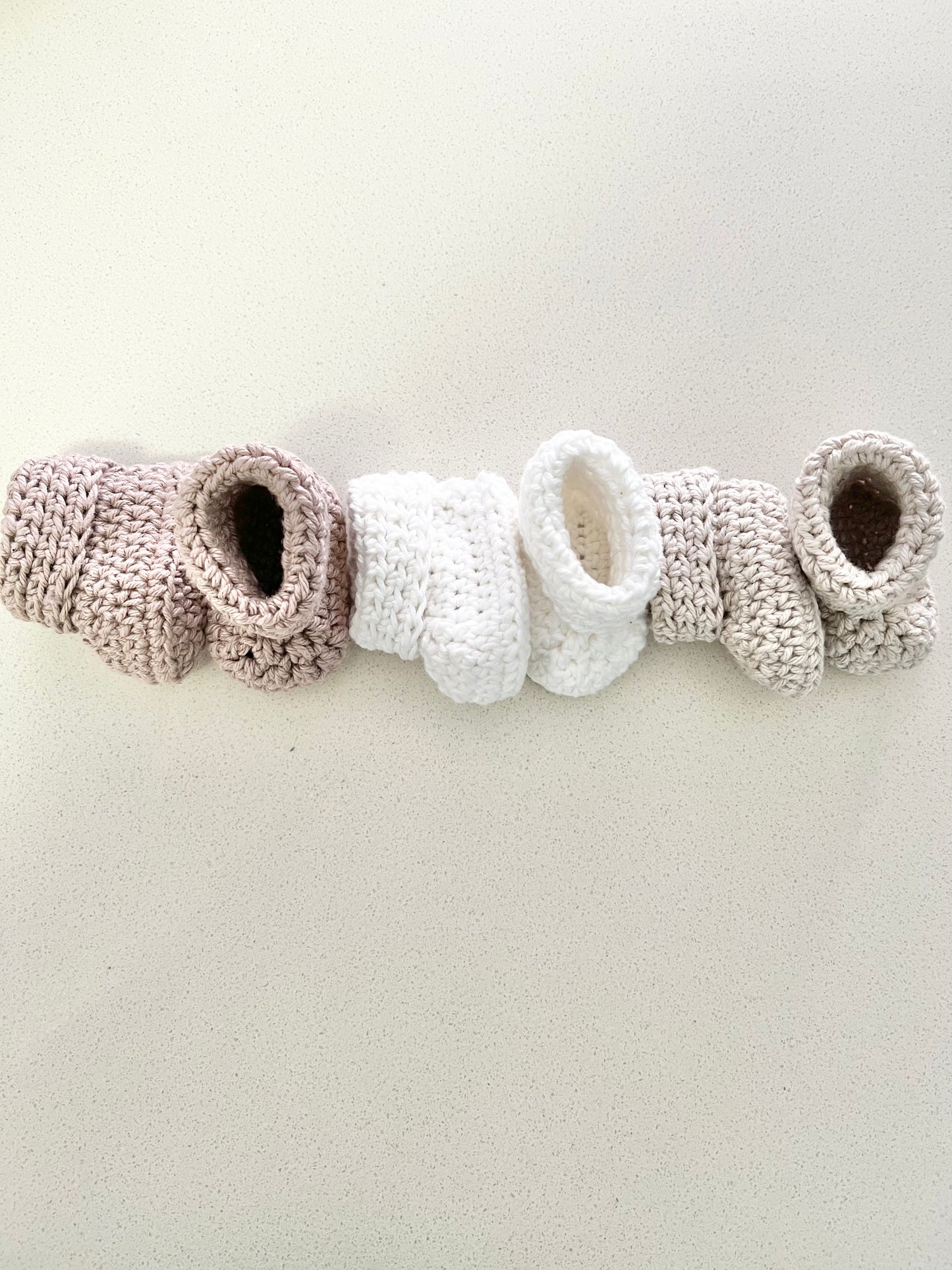 Newborn Booties and Beanie