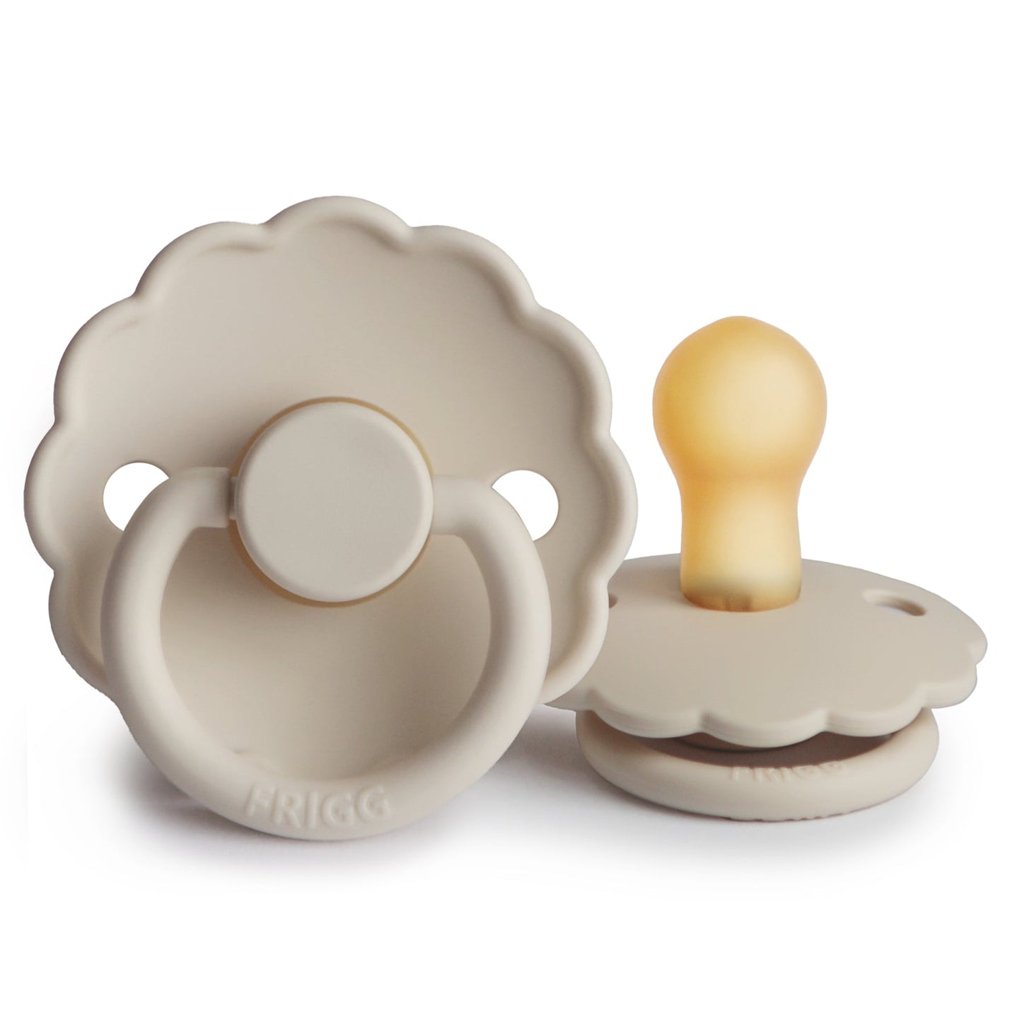 FRIGG Daisy - Round Latex Pacifier - Sandstone