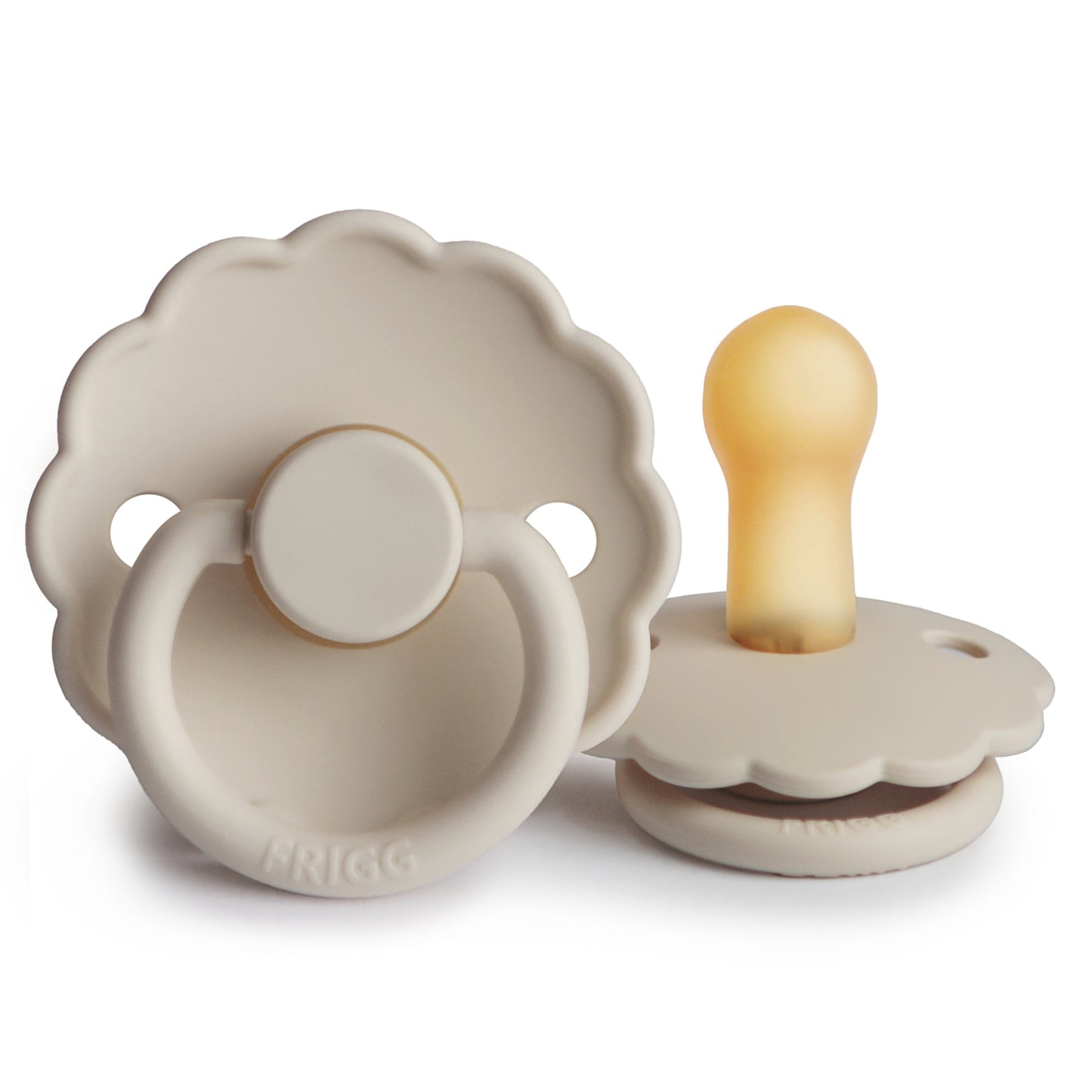 FRIGG Daisy - Round Latex Pacifier - Sandstone